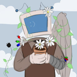 Colored Clean Sketch Partial, Simple Background