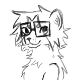 Uncolored Rough Sketch Headshot