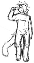 Rough Sketch Fullbody (no, the random line would not be there)